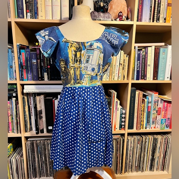 Modcloth Dresses & Skirts - Blue Star Wars Polka Dot Dress